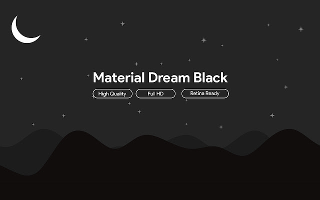 Material Dream Black chrome extension