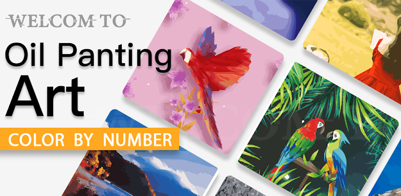 Oil Painting Art : Coloring Book & Color By Number