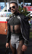 Nevadh Vandayar in his own creation at the Vodacom  Durban July.