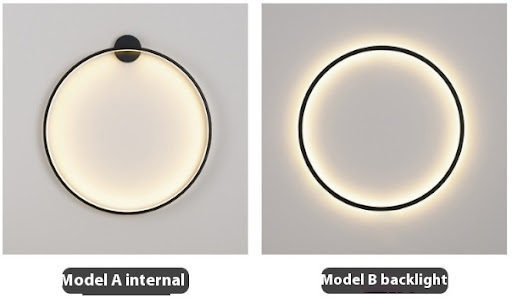 Title 5, Round Wall Lamp Creative Personalized Bedroom B...