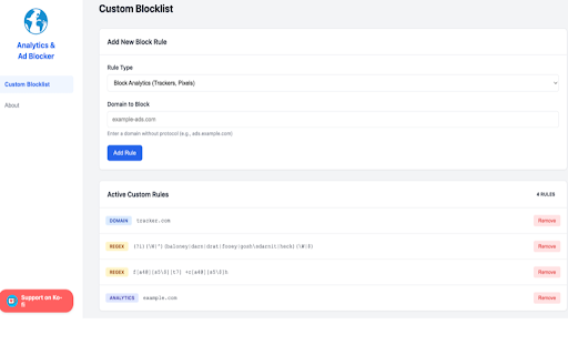 Analytics & Ad Blocker: Open Source Privacy Firewall screenshot 4