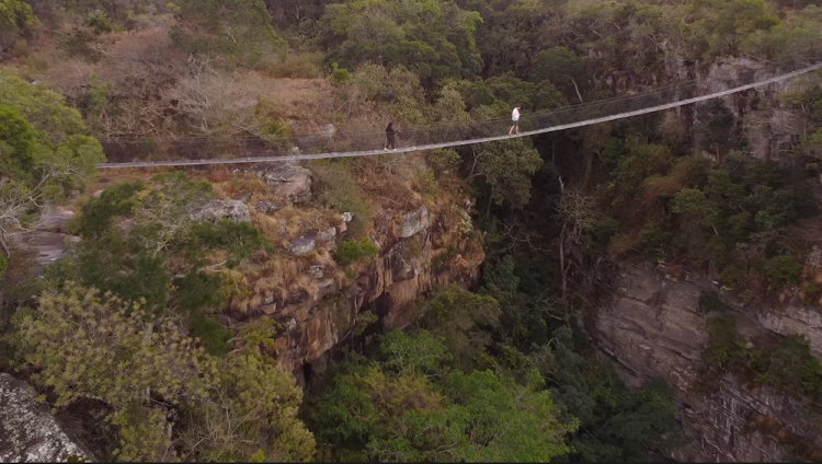 A stroll across the Oribi Gorge suspension bridge.