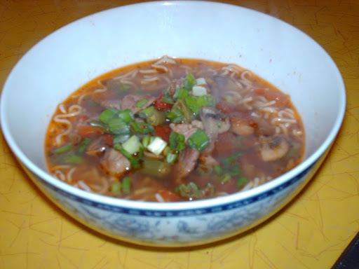 An Italian flavor with Asian tofu noodles. YUM!