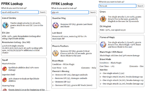 FFRK Lookup