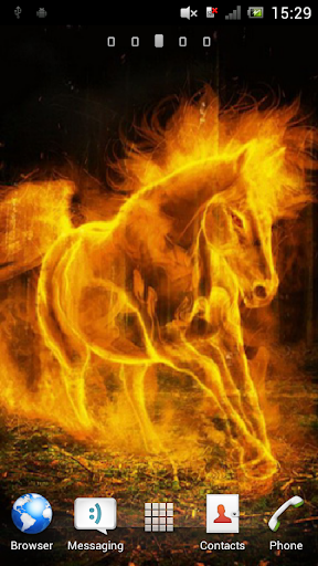 Fiery horse Live Wallpaper