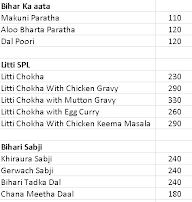 Bihari Tadka menu 2