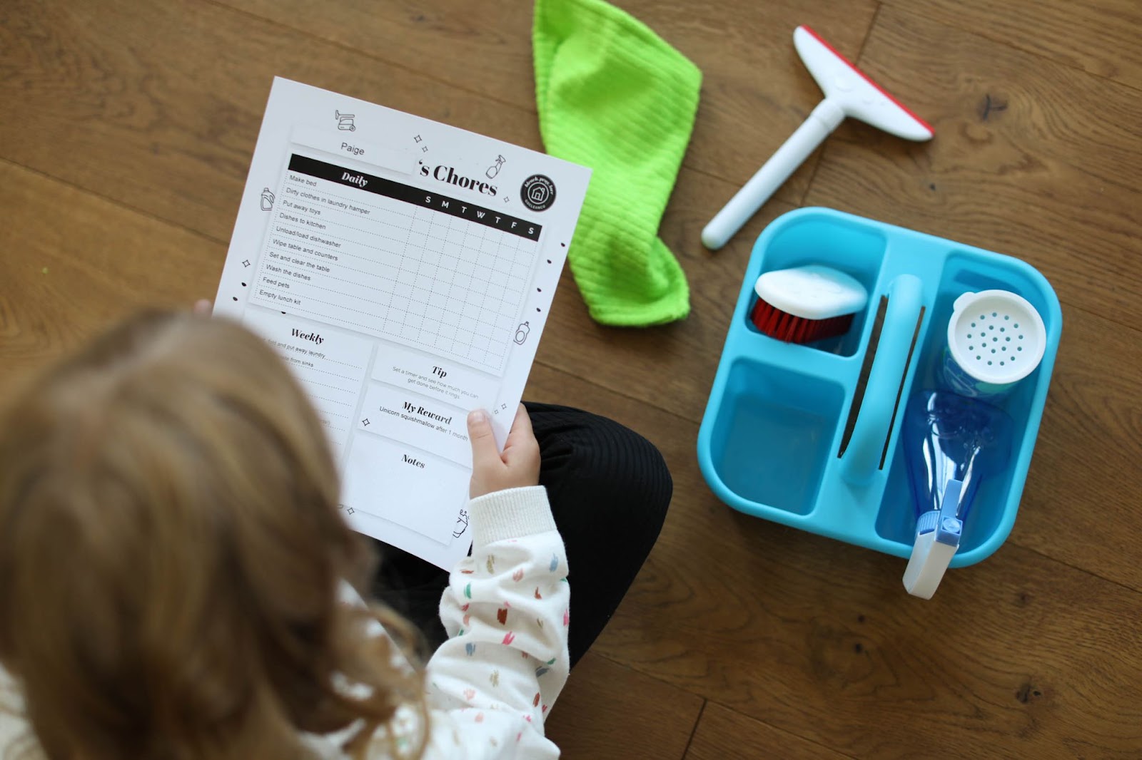 How to Make a Kid's Cleaning Caddy-So They Will Actually Clean