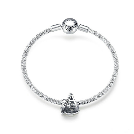 Title 4, Sterling Silver Letter Bracelet