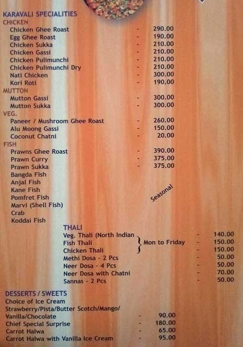 Parivar menu 