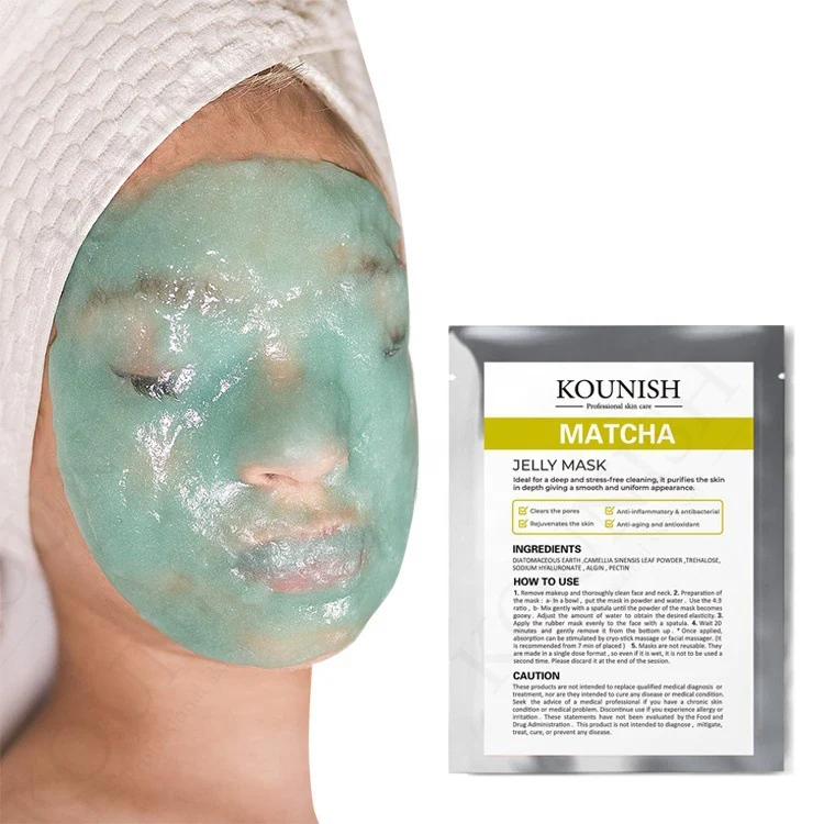 Mascarilla de gel hidroeléctrico hidratante en polvo Revitaliza tu piel con una hidratación profunda y un brillo radiante para un rostro fresco.