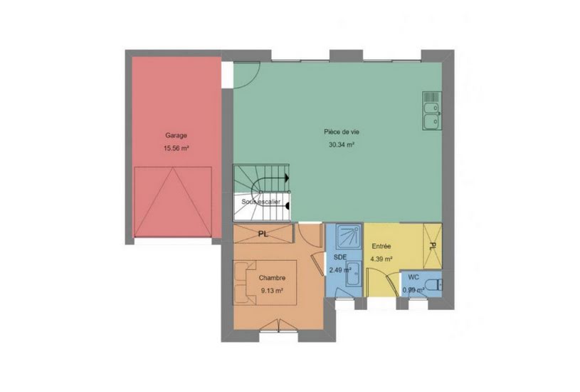  Vente Terrain + Maison - Terrain : 430m² - Maison : 89m² à Rezé (44400) 