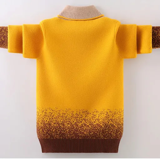 Title 8, Boys Cotton Sweater Pullover with Fold Collar ...