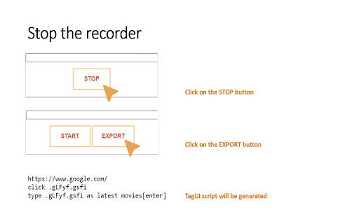 TagUI RPA Web Recorder