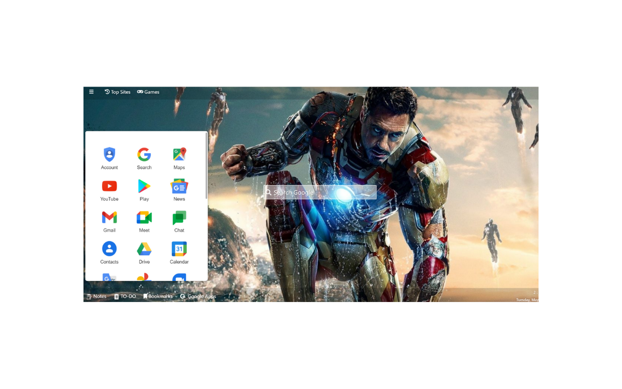 Iron Man Wallpaper New Tab Theme [Install] Preview image 6