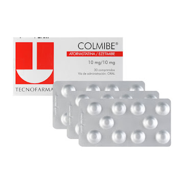 Colmibe Atorvastatina + Ezetimibe 10mg/10mg Tecnofarma Caja x 30 Comprimidos  