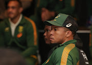 Elton Jantjies of South Africa during the Springboks press conference at Southern Sun Hotel, Pretoria on 23 June 2022.