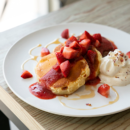 Strawberry Mochi Pancake