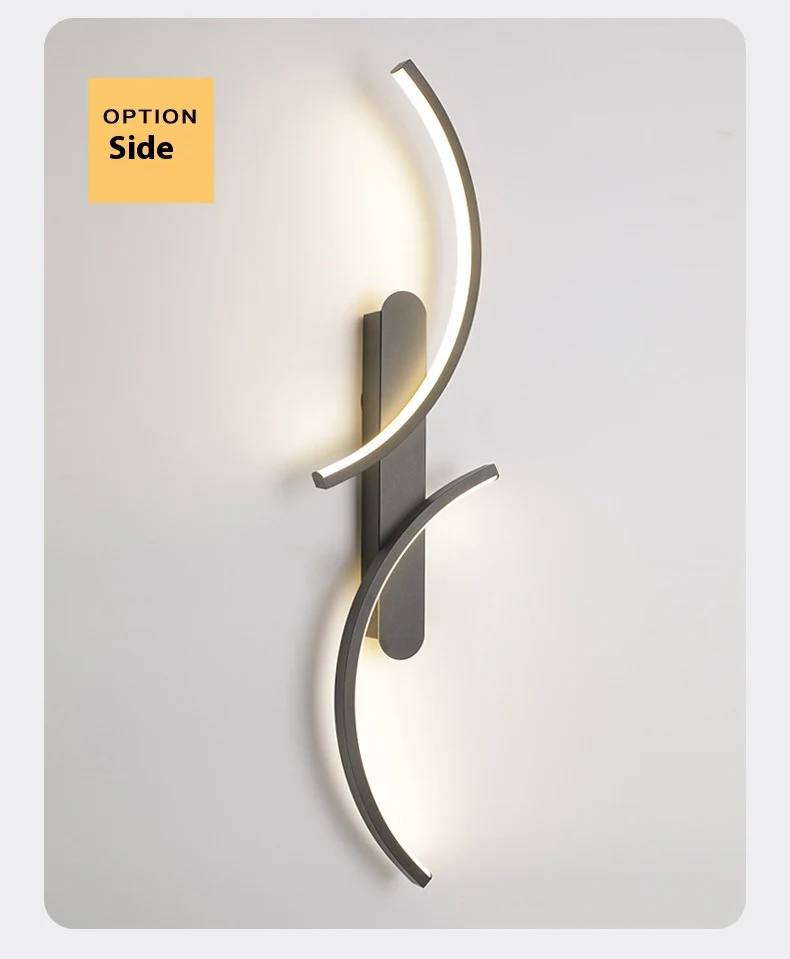 Title 8, Minimalistička kreativna zidna lampa sa linijam...