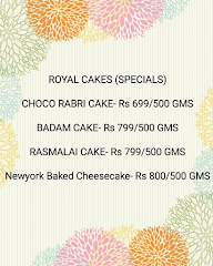 Cake Studio menu 1