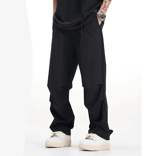Title 7, American Vintage Crumpled Wide Leg Casual Trous...