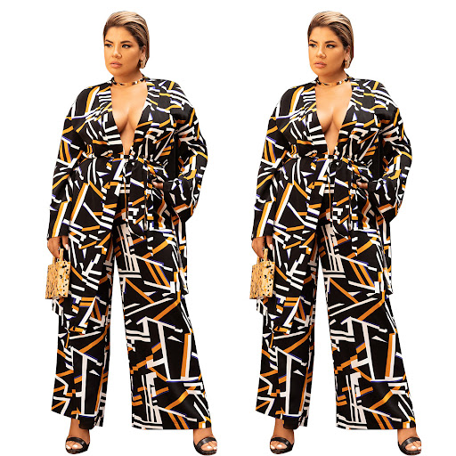 Title 2, Long Sleeve Kimono Top Wide Leg Pants Two Piece...