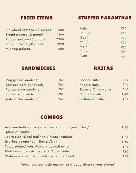 The Hangry Kitchen menu 