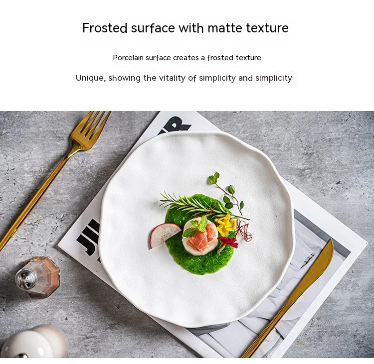 Title 4, Nordic High-end Ceramic Plate Shallow Plate Ser...