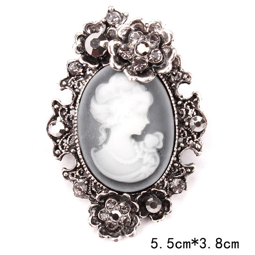Title 1, Retro Palace Brooch Female, Anti-Light, Europea...