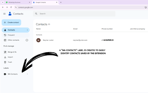 WhatsApp Contacts Saver screenshot 3