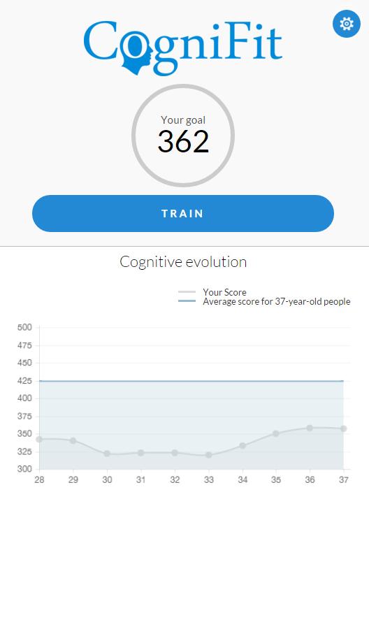 Android application CogniFit - Test & Brain Games screenshort