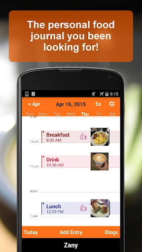 Zany: Food Journal Made Simple