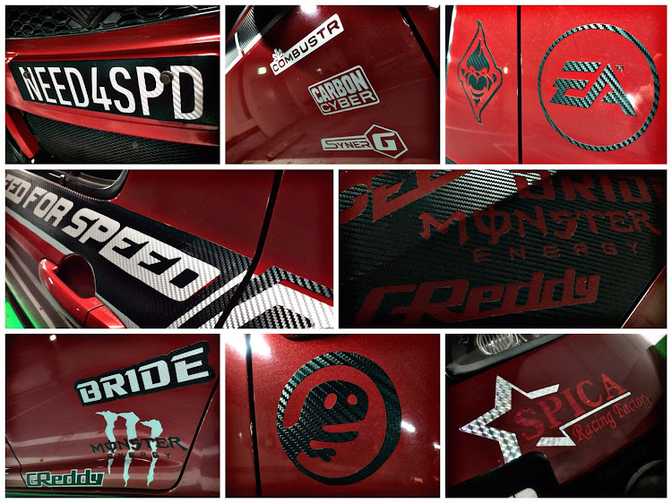スイフトスポーツのS.H.I.L.I.S.・T.S FACTORY・外装オリジナルステッカー・もっと色々やりたいんだよ、ホントは…・エアロ・外装・ライト紹介に関するカスタム事例の投稿画像4枚目