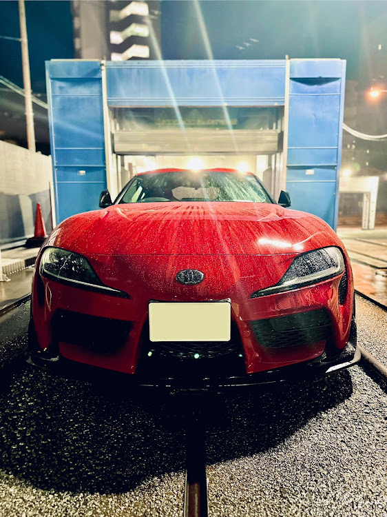 スープラの洗車・初洗車・淡路島ツーリング・ありがとうノーブラシ・さようなら淡路の潮に関するカスタム事例の投稿画像1枚目