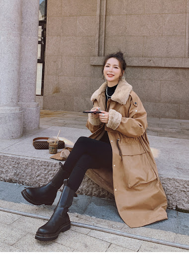 Title 12, Over-the-knee tooling leather and cashmere wome...