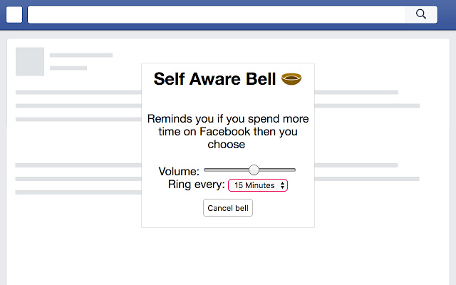 Self Aware Bell chrome extension