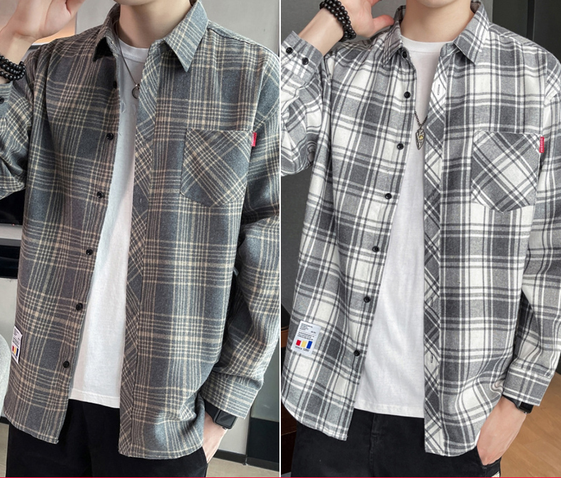 Title 16, Camicia a quadri da uomo, tendenza autunnale, s...