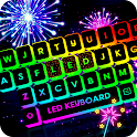 Neon LED Keyboard Fonts, RGB