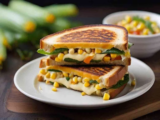 Corn Cheese Grilled Sandwich