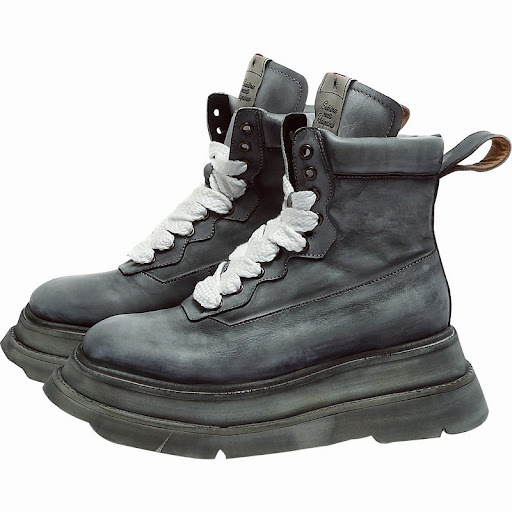Title 3, Thick Soled Retro Distressed High-top Casual Sn...