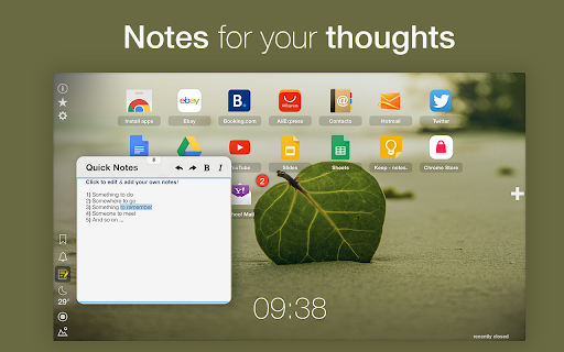 Notes for your thoughts 