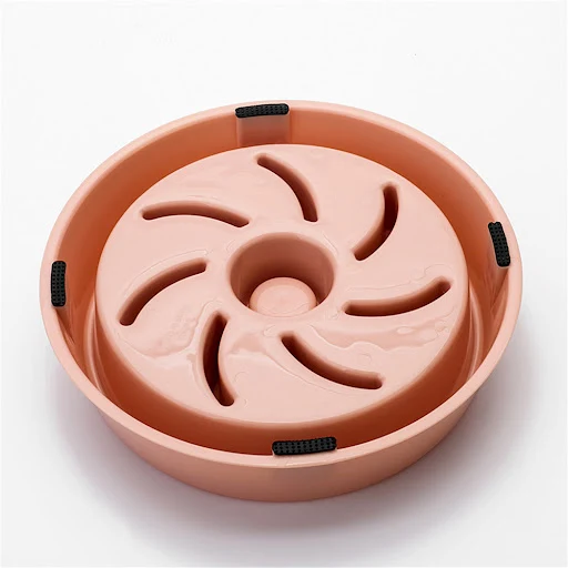 Slow Food Bowl Tray Pet Feeder Anti-Asphyxia Cat Dog Slowing Eat Bowl Plastic Puppy Feeding Dish Portable Anti Choke Pet