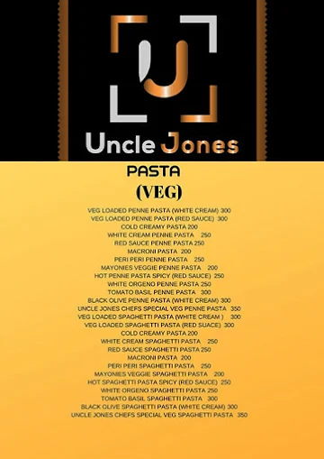 Uncle Jones menu 