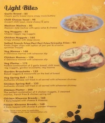 Golden Cafe menu 