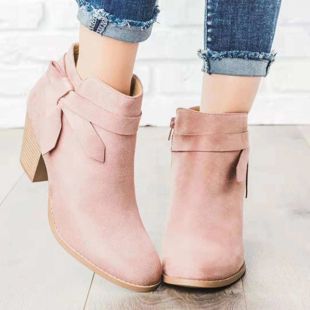 Title 6, Korte ronde neus Martin boots met ritssluiting ...