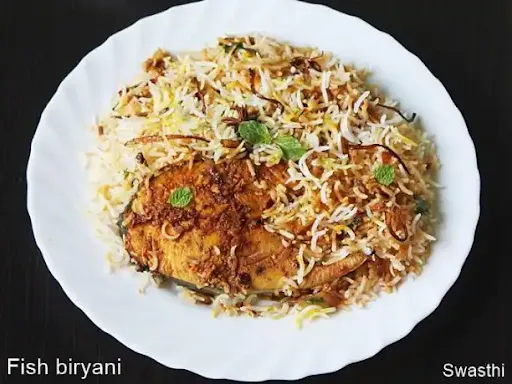 Fish Biryani With Raita