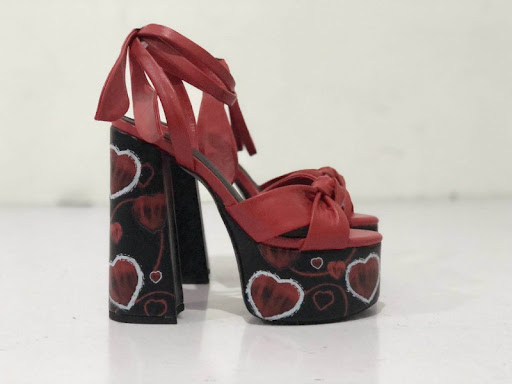 Title 6, Womens Thick Heel High Heel Ankle Strap Sandal...