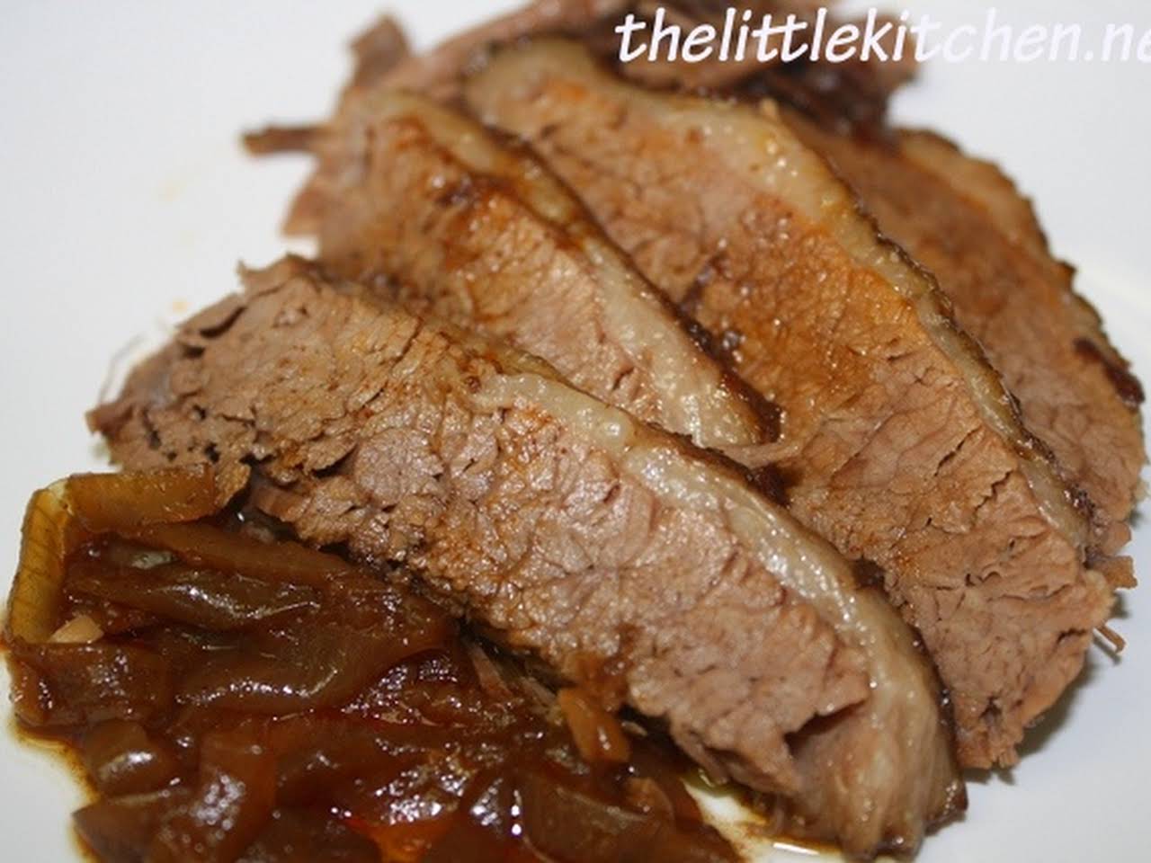 Slow Cooker Red Wine Beef Brisket - The Magical Slow Cooker