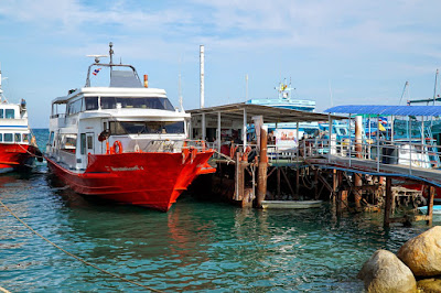 Arrival at Mae Haad Pier on Koh Tao