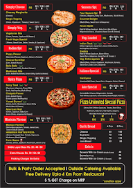 The Pizza Unlimited menu 2