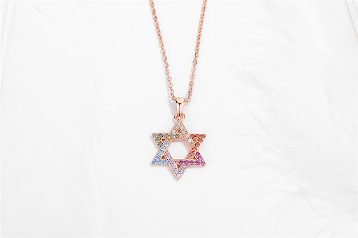 Title 4, New 925 Sterling Silver Hexagram Necklace Symbo...